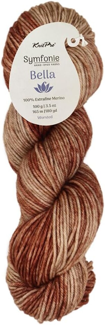 KnitPro Symfonie Premium Hand Dyed Yarn Merino Wool| Bella Variegated Colors